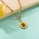 Stainless Steel 18k Gold Plated Necklace -SSNEG142-31767