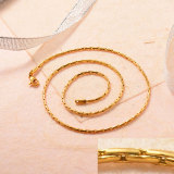Stainless Steel 18k Gold Plated Chains -SSCDG143-31732