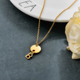 Stainless Steel 18k Gold Plated Necklace -SSNEG142-31665
