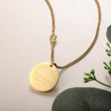 Stainless Steel 18k Gold Plated Necklace -SSNEG142-31600