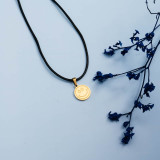 Stainless Steel 18k Gold Plated Necklace -SSNEG142-31474