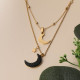 Stainless Steel 18k Gold Plated Necklace -SSNEG142-31590