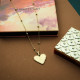 Stainless Steel 18k Gold Plated Necklace -SSNEG142-31530
