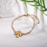 Stainless Steel 18k Gold Plated beaded Bracelets for Kids -SSBTG142-31545