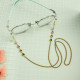 Stainless Steel 18k Gold Plated Glass Chains -SSNEG142-31504