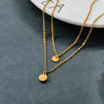 Stainless Steel 18k Gold Plated Necklace -SSNEG142-31670