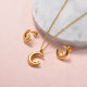 Stainless Steel 18k Gold Plated Jewelry Sets for Women -SSCSG143-31710