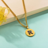 Stainless Steel 18k Gold Plated Necklace -SSNEG142-31766