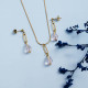 Stainless Steel 18k Gold Plated Jewelry Sets for Women -SSCSG142-31478