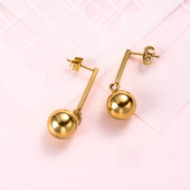 18K Gold Plated Ball Drop Earring SSEGG142-31915