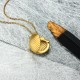 Stainless Steel 18k Gold Plated Locket Pendant Necklace -SSNEG143-32407