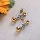 Stainless Steel Ball Drop Earrings -SSEGG142-32098
