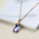 Stainless Steel Crystal Pendant Necklace -SSNEG173-32227