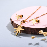18K Gold Plated Star Astral Jewelry Sets -SSCSG143-32343