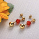 Stainless Steel Ball Drop Earrings -SSEGG142-32102