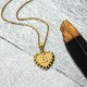 18k Gold Plated Personalized Heart Initial Letter Necklace SSNEG143-32411