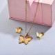 Stainless Steel Butterfly Jewelry Sets-SSCSG143-32340