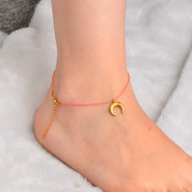 Stainless Steel Charm Anklets-SSTDG142-32158