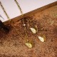 18k Gold Plated Butterfly Multilayered Necklace Sets- SSCSG142-31829