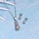 Stainless Steel Crystal Jewelry Sets -SSCSG143-32624