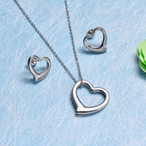 Stainless Steel Hearts Jewelry Sets -SSCSG143-32614