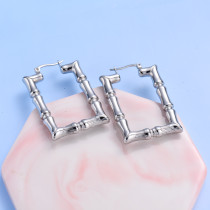 Stainless Steel Simple Minimalist style Hoop Earrings -SSEGG143-32487