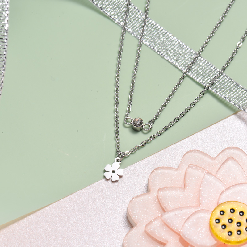 Stainless Steel Multi Layered Necklace -SSNEG142-32548