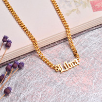 18K Gold Plated Zodiac Necklace for Girls -SSNEG142-32506