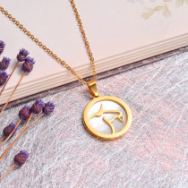 18K Gold Plated Zodiac Necklace for Girls -SSNEG142-32518