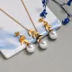 18k Gold Plated Leaf Jewelry Sets -SSCSG142-32630