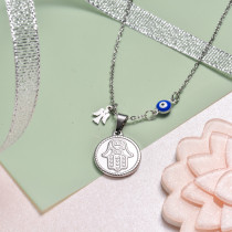 Stainless Steel Coin Necklace -SSNEG142-32551