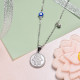 Stainless Steel Coin Necklace -SSNEG142-32549