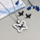Stainless Steel Butterfly Jewelry Sets -SSCSG143-24593