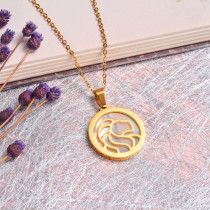 18K Gold Plated Zodiac Necklace for Girls -SSNEG142-32523
