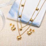 Conjunto de joyas de acero inoxidable para mujer al por mayor -SSCSG126-33290
