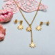 Conjunto de joyas de acero inoxidable para mujer al por mayor -SSCSG126-33351