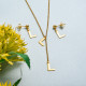 Conjunto de joyas de acero inoxidable para mujer al por mayor -SSCSG126-33407