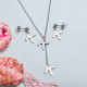 Conjunto de joyas de acero inoxidable para mujer al por mayor -SSCSG126-33392