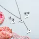 Conjunto de joyas de acero inoxidable para mujer al por mayor -SSCSG126-33379