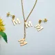 Conjunto de joyas de acero inoxidable para mujer al por mayor -SSCSG126-33427