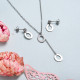 Conjunto de joyas de acero inoxidable para mujer al por mayor -SSCSG126-33394