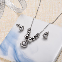 Conjunto de joyas de acero inoxidable para mujer al por mayor -SSCSG126-33305