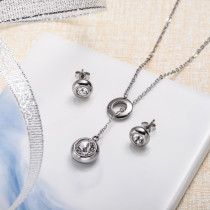 Conjunto de joyas de acero inoxidable para mujer al por mayor -SSCSG126-33300