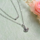 Stainless Steel Layered Necklace -SSNEG143-32885