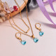 18k Gold Plated Crystal Jewelry Sets -SSCSG143-32949