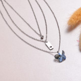 Stainless Steel Layered Necklace -SSNEG143-32960