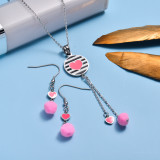 Stainless Steel Enamel Cute Jewelry Sets for Children -SSCSG143-33032