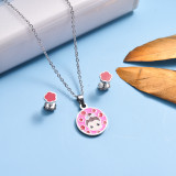 Stainless Steel Enamel Cute Jewelry Sets for Children -SSCSG143-33038