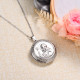 Stainless Steel Lock Pendant Necklace -SSNEG143-32869