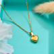 18k Gold Plated Dainty Heart Pendant Necklace -SSNEG143-32673